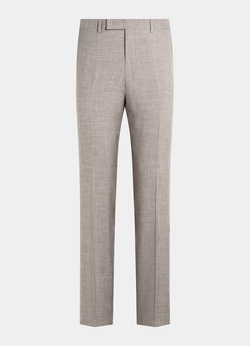 Light Taupe Tailored Fit Havana Suit