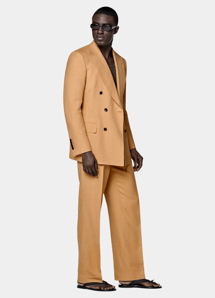 Orange Tailored Fit Milano Suit