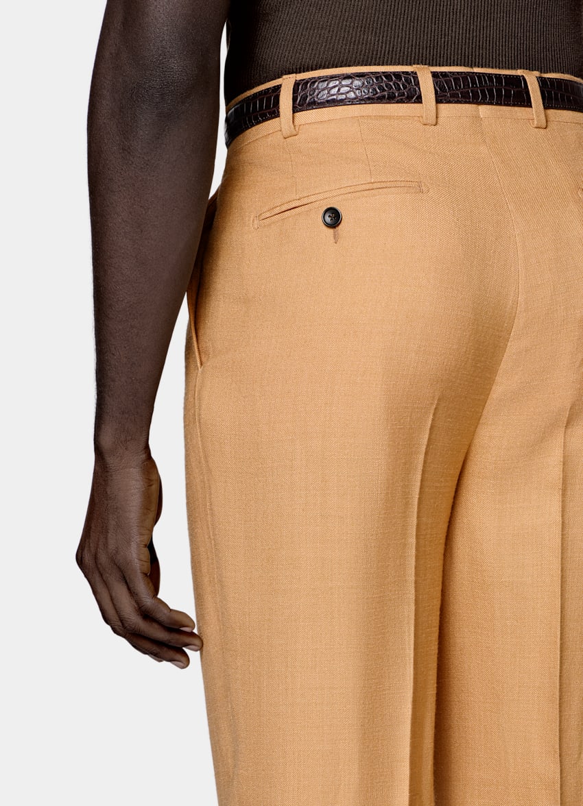 Orange Tailored Fit Milano Suit