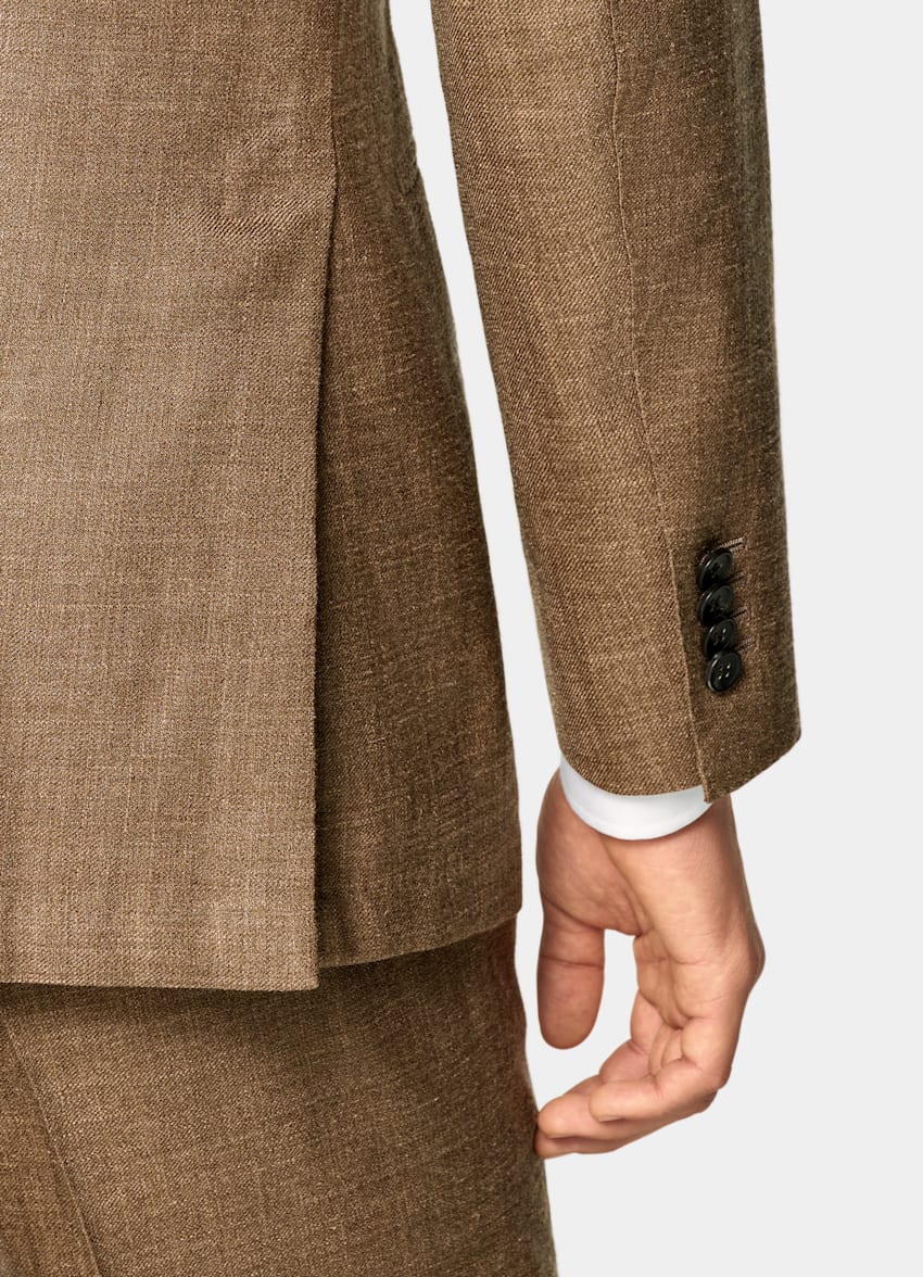 Mid Brown Tailored Fit Havana Suit