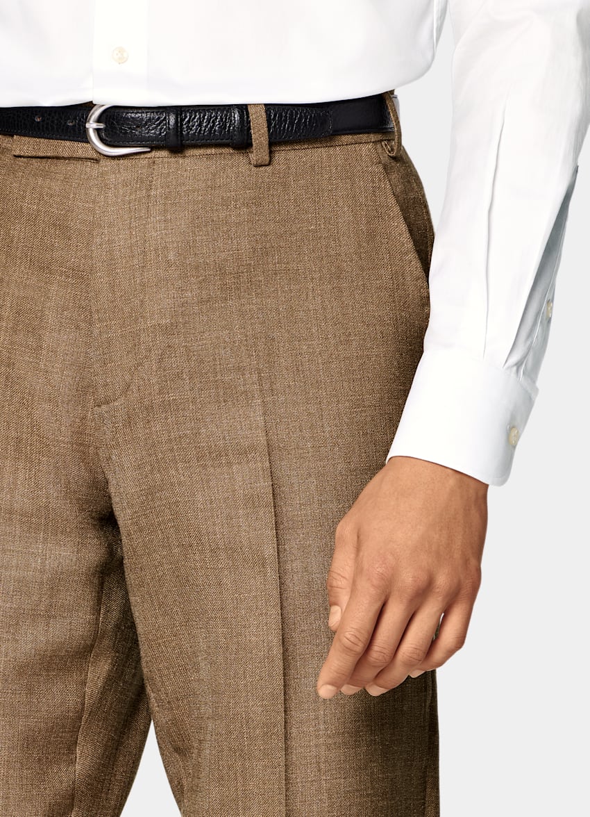 Mid Brown Tailored Fit Havana Suit