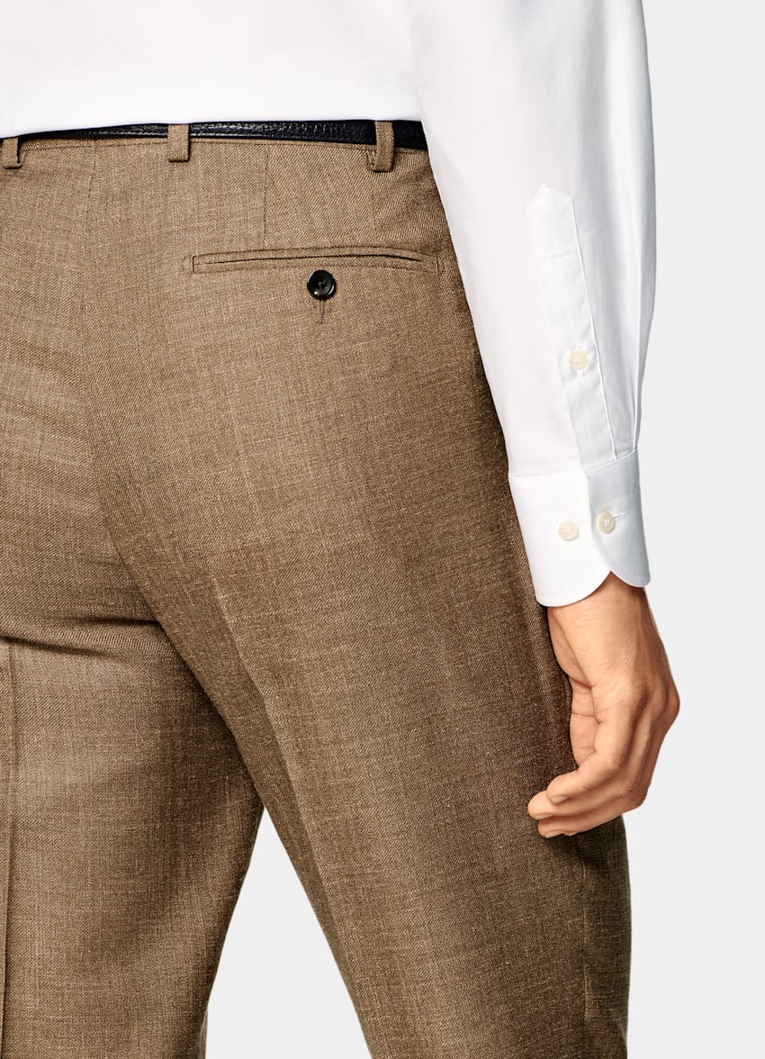 Mid Brown Tailored Fit Havana Suit