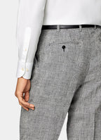 Black Checked Tailored Fit Havana Suit