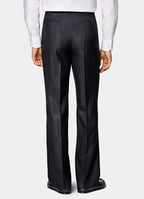 Navy Herringbone Relaxed Fit Brera Suit