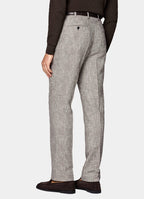 Mid Brown Checked Tailored Fit Havana Suit