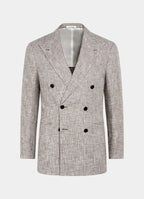 Mid Brown Checked Tailored Fit Havana Suit