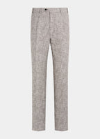 Mid Brown Checked Tailored Fit Havana Suit
