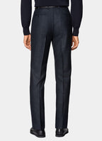 Navy Checked Tailored Fit Havana Suit