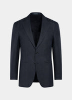 Navy Checked Tailored Fit Havana Suit