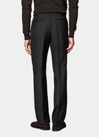 Dark Brown Herringbone Tailored Fit Milano Suit