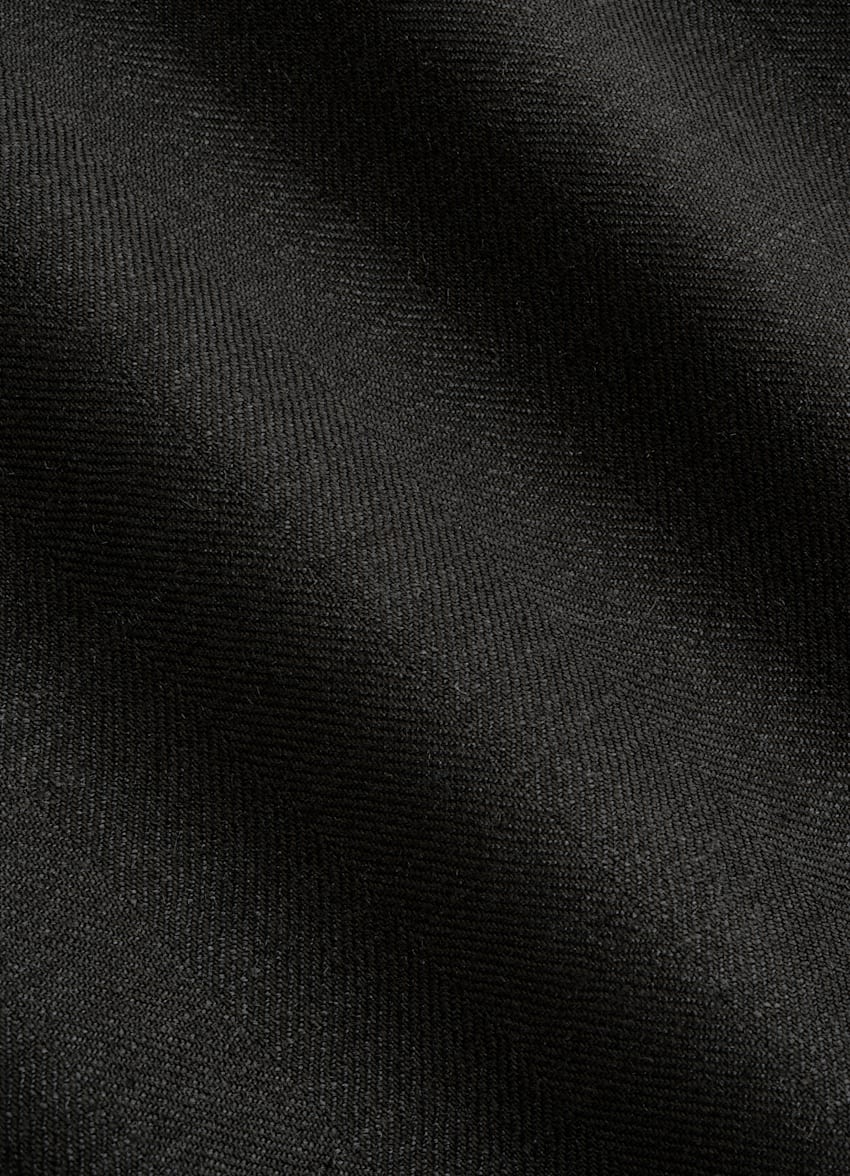 Dark Brown Herringbone Tailored Fit Milano Suit