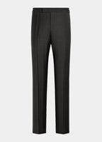 Dark Brown Herringbone Tailored Fit Milano Suit