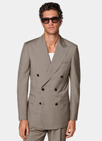 Taupe Tailored Fit Milano Suit