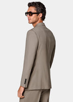 Taupe Tailored Fit Milano Suit