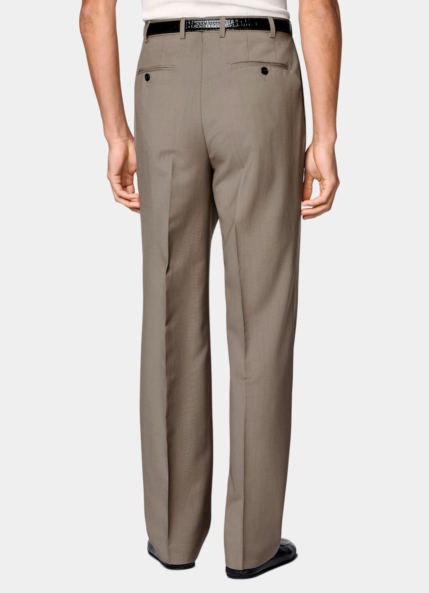 Taupe Tailored Fit Milano Suit