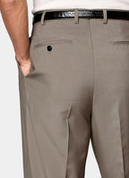 Taupe Tailored Fit Milano Suit