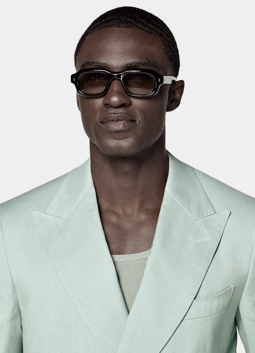 Mid Green Tailored Fit Milano Suit