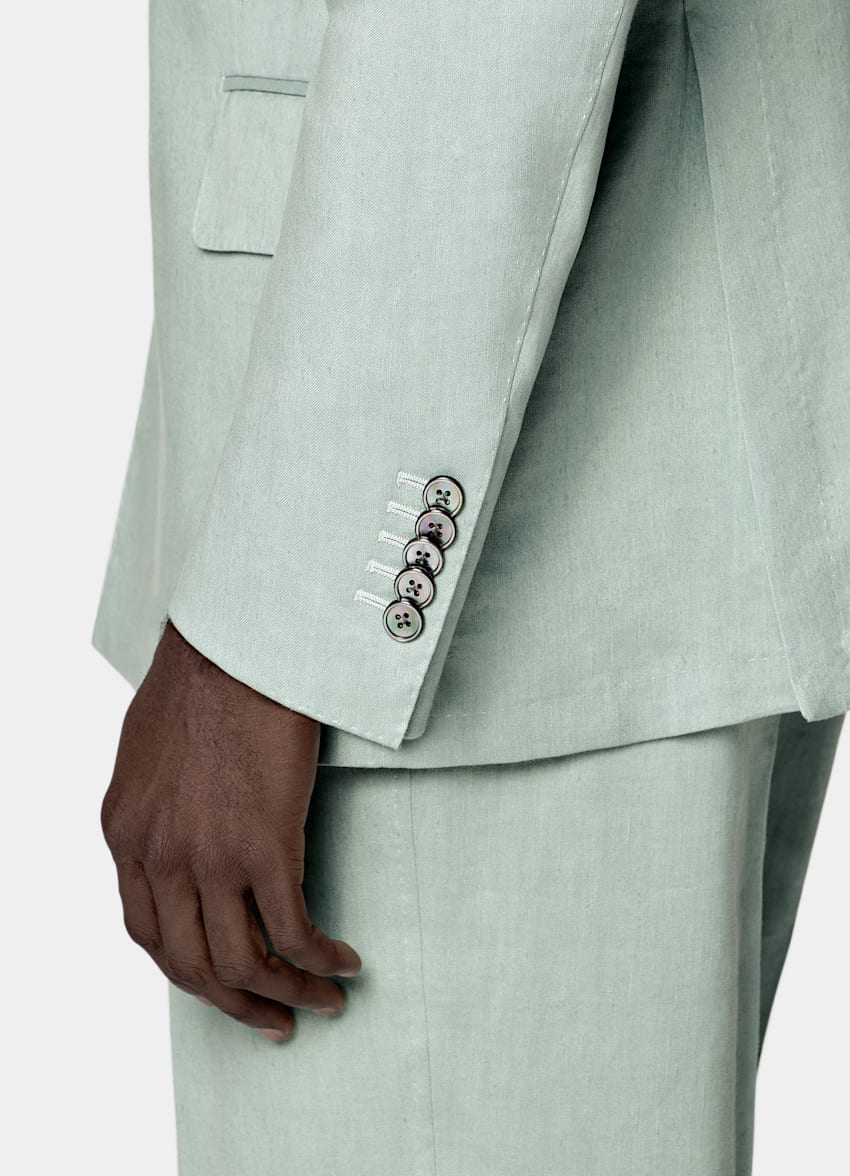 Mid Green Tailored Fit Milano Suit
