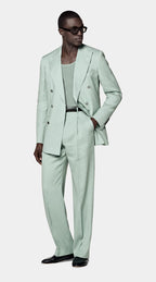 Mid Green Tailored Fit Milano Suit