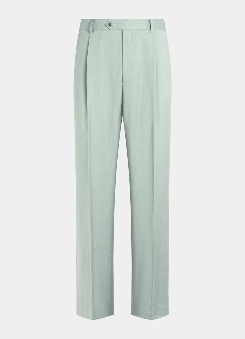 Mid Green Tailored Fit Milano Suit
