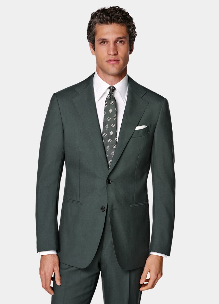 Dark Green Perennial Tailored Fit Havana Suit