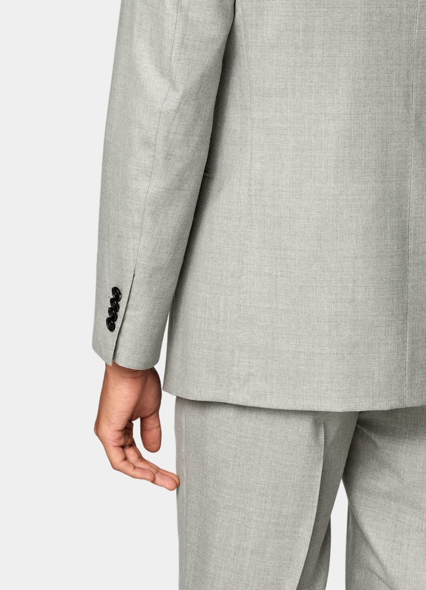 Light Grey Tailored Fit Havana Suit