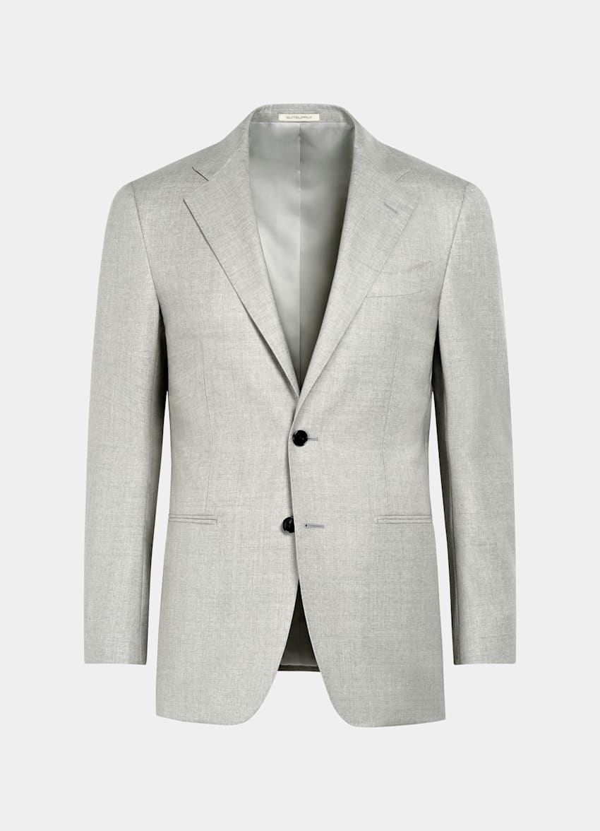 Light Grey Tailored Fit Havana Suit