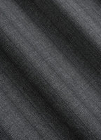 Dark Grey Striped Tailored Fit Milano Suit