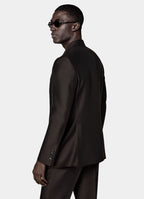 Dark Brown Tailored Fit Milano Suit