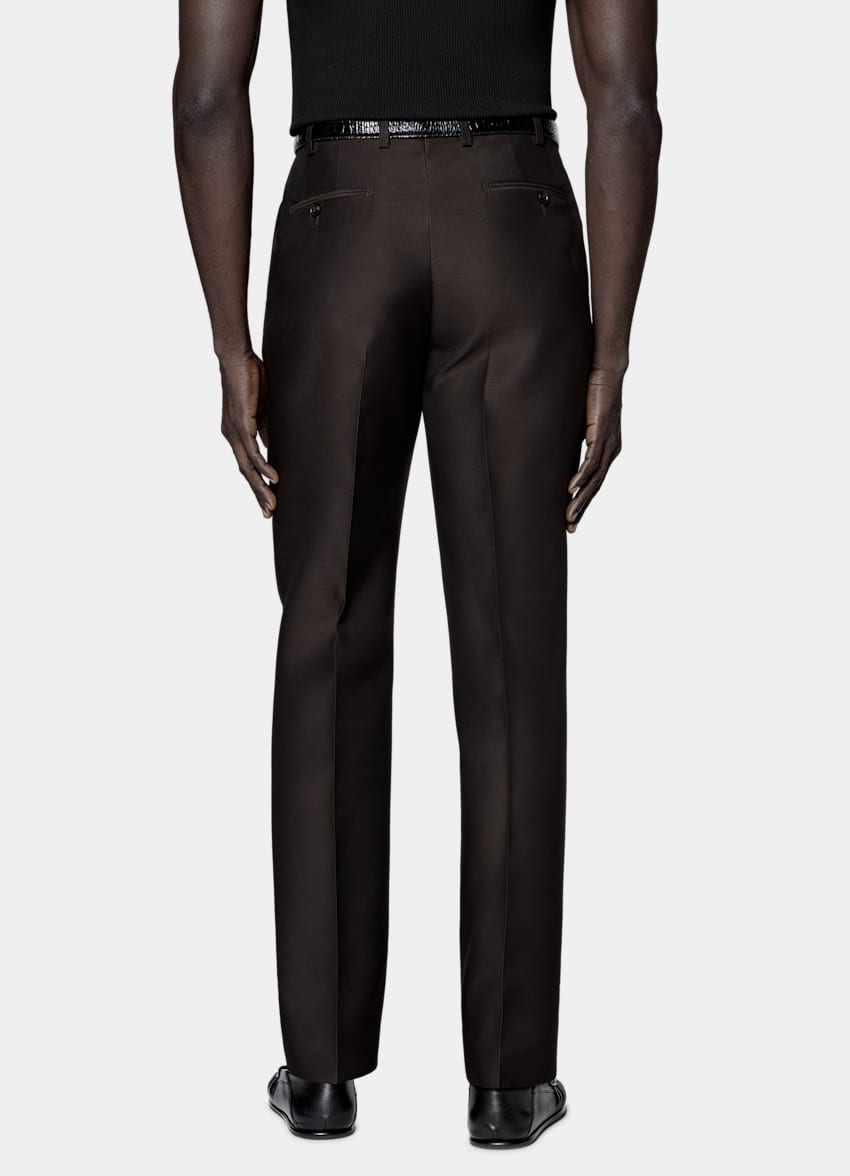 Dark Brown Tailored Fit Milano Suit