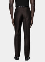Dark Brown Tailored Fit Milano Suit