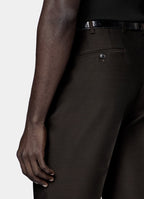 Dark Brown Tailored Fit Milano Suit
