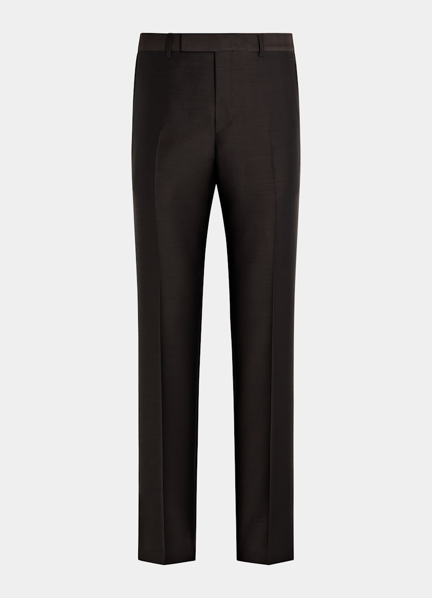 Dark Brown Tailored Fit Milano Suit