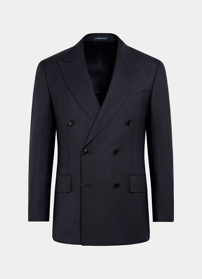 Navy Tailored Fit Milano Suit