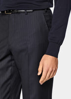 Navy Striped Tailored Fit Havana Suit