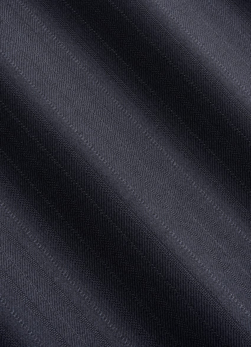 Navy Striped Tailored Fit Havana Suit