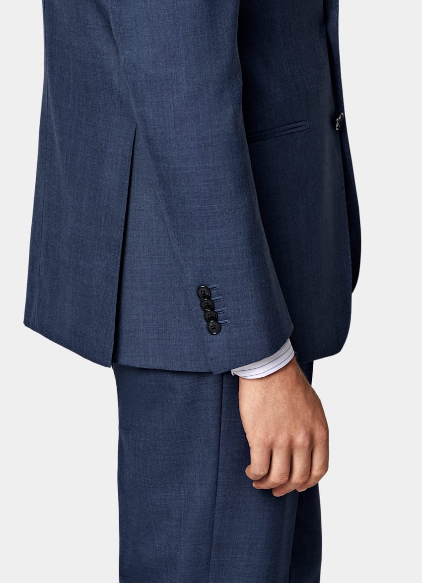 Mid Blue Perennial Tailored Fit Havana Suit