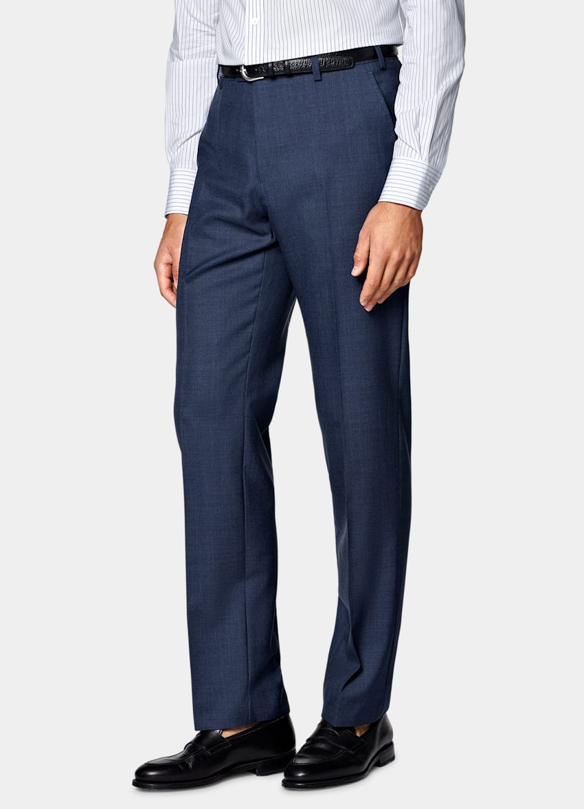 Mid Blue Perennial Tailored Fit Havana Suit