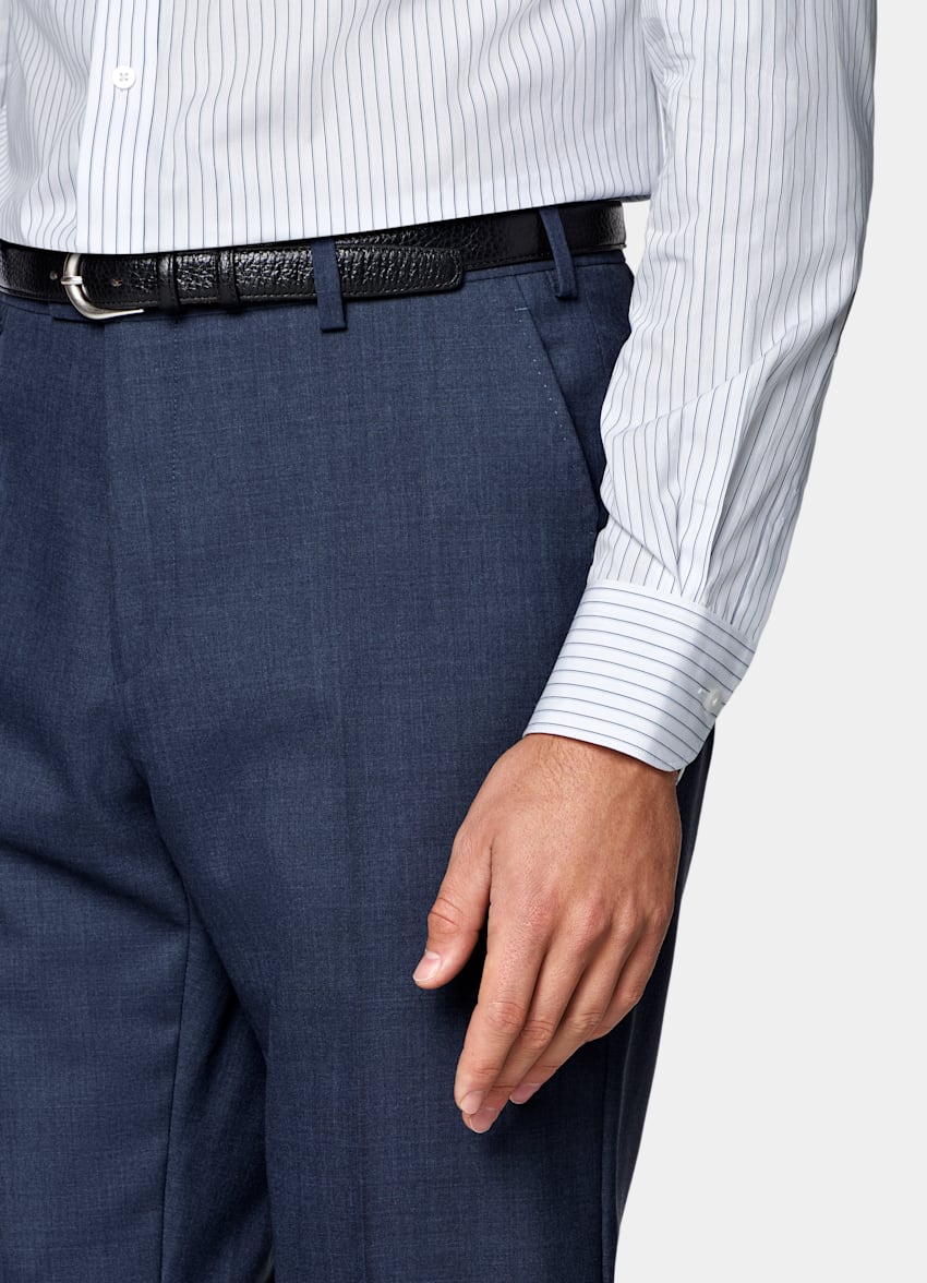 Mid Blue Perennial Tailored Fit Havana Suit