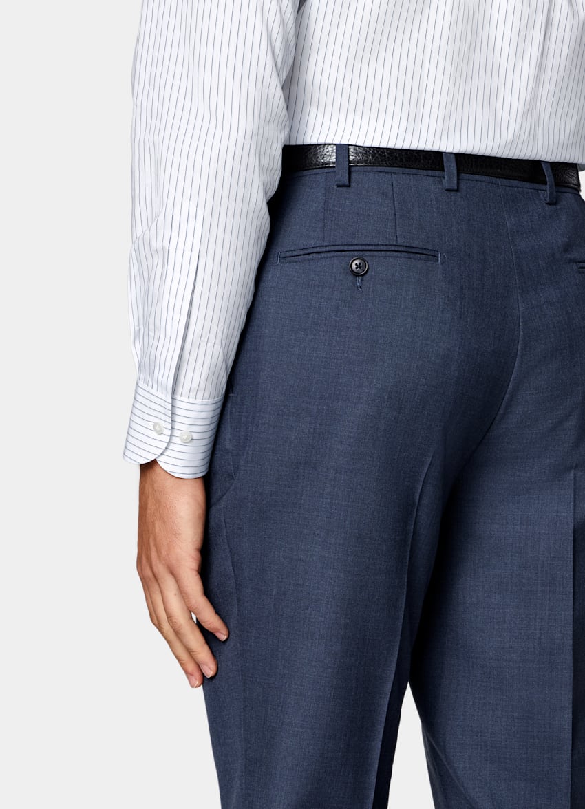 Mid Blue Perennial Tailored Fit Havana Suit