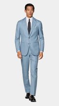 Light Blue Perennial Tailored Fit Havana Suit