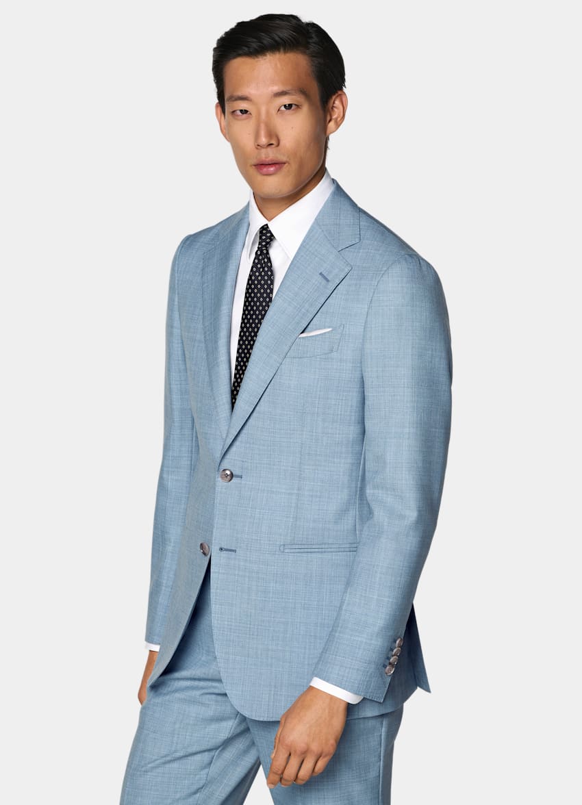 Light Blue Perennial Tailored Fit Havana Suit