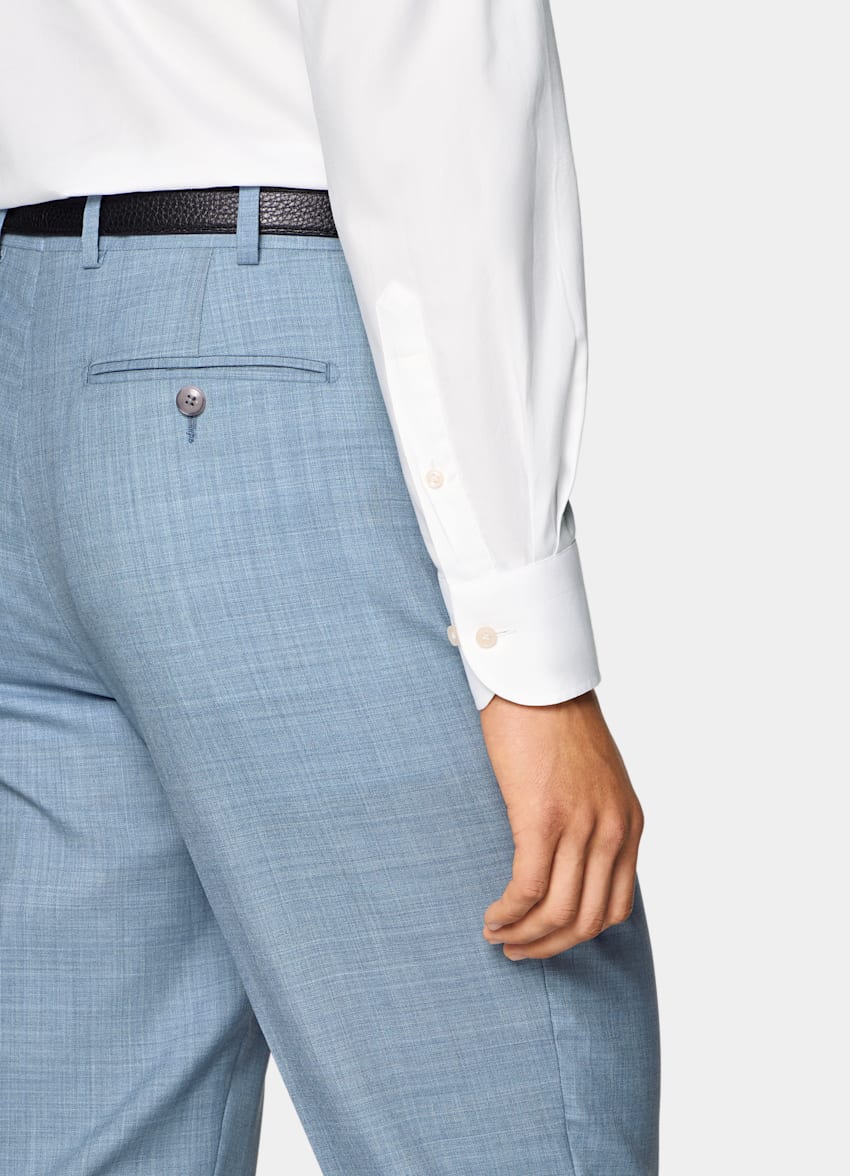 Light Blue Perennial Tailored Fit Havana Suit