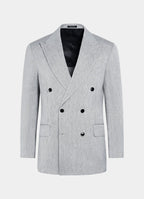 Navy Herringbone Tailored Fit Milano Suit