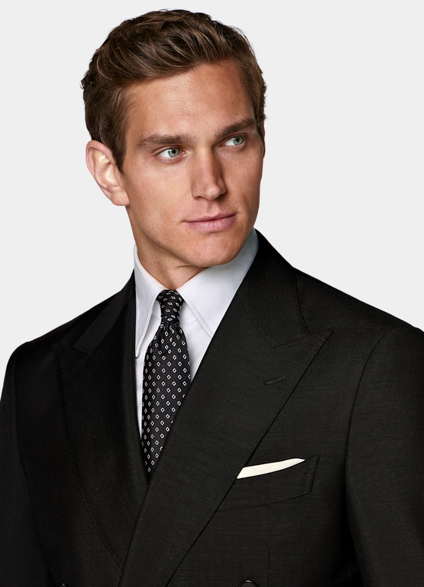 Black Tailored Fit Milano Suit