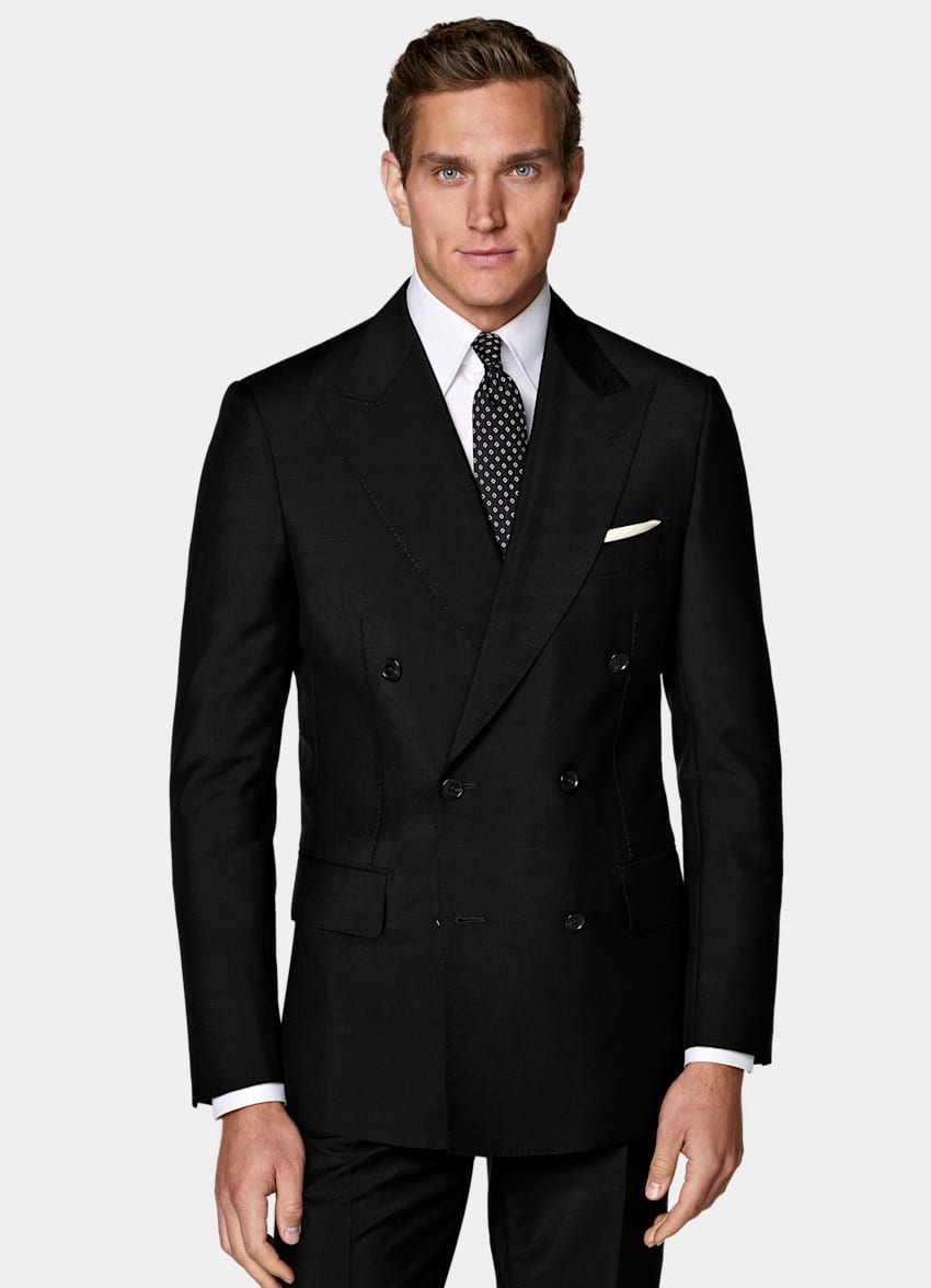 Black Tailored Fit Milano Suit