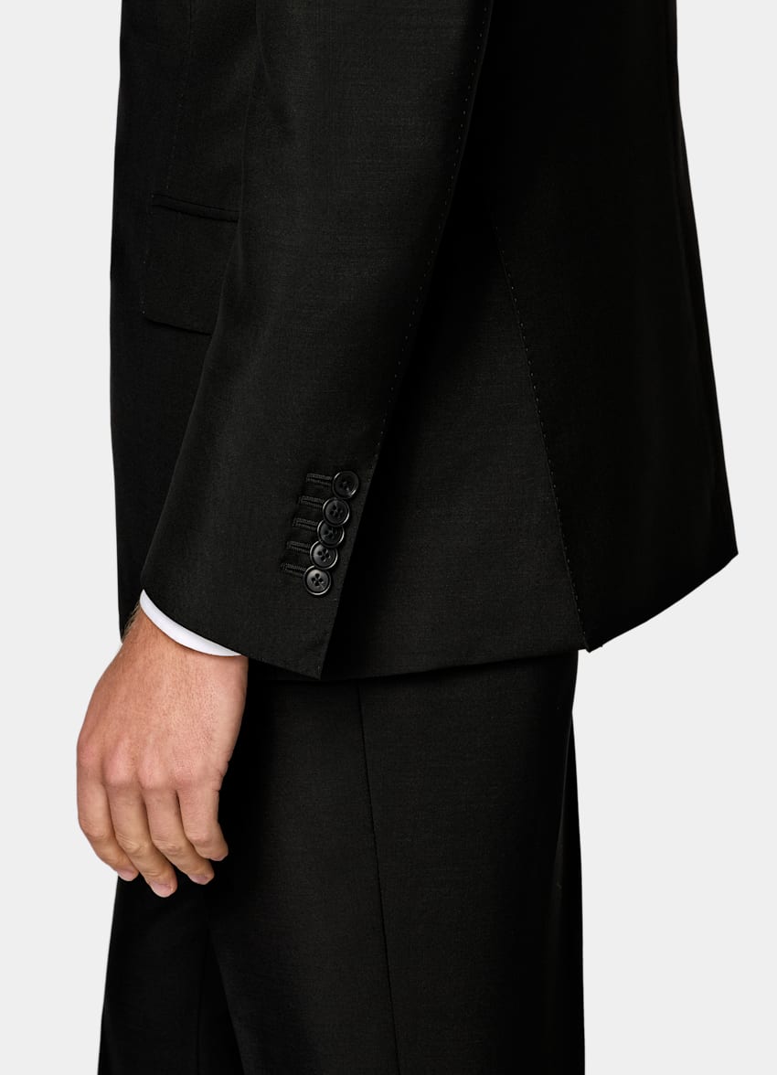 Black Tailored Fit Milano Suit