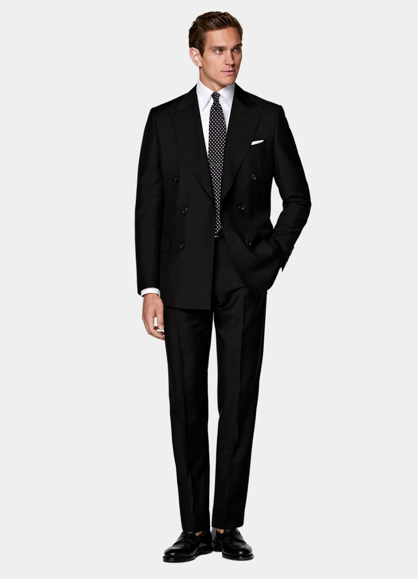 Black Tailored Fit Milano Suit