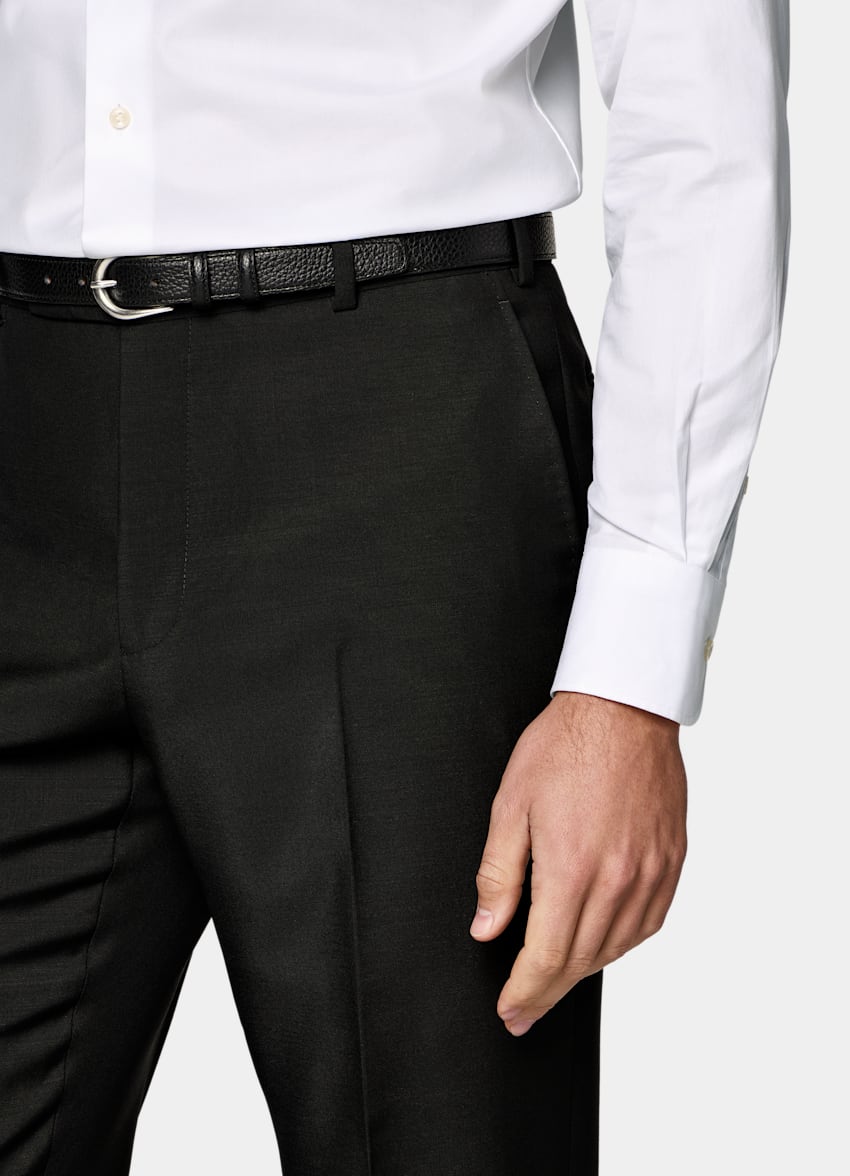 Black Tailored Fit Milano Suit