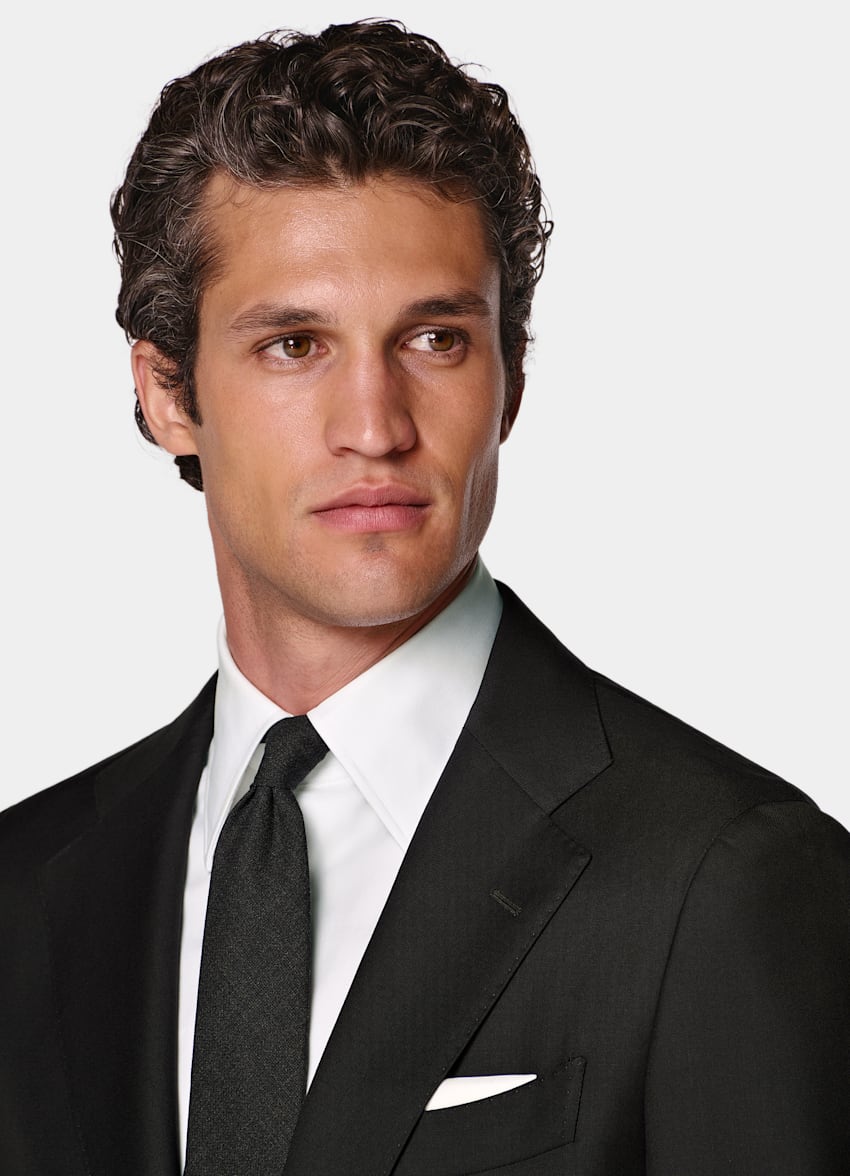 Black Tailored Fit Havana Suit